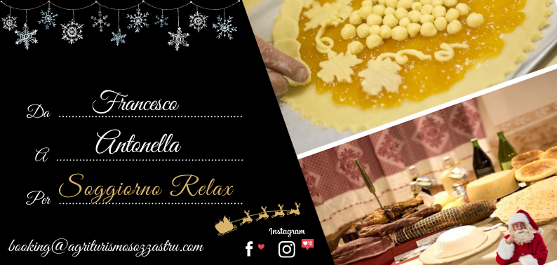 Voucher Regalo Natalizio🎅🎄🎁 Agriturismo S'Ozzastru