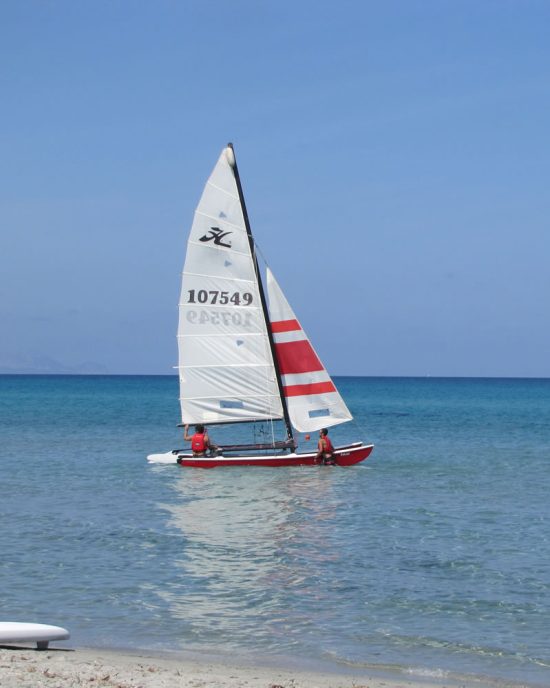 camping village calapineta siniscola sardegna sport vela