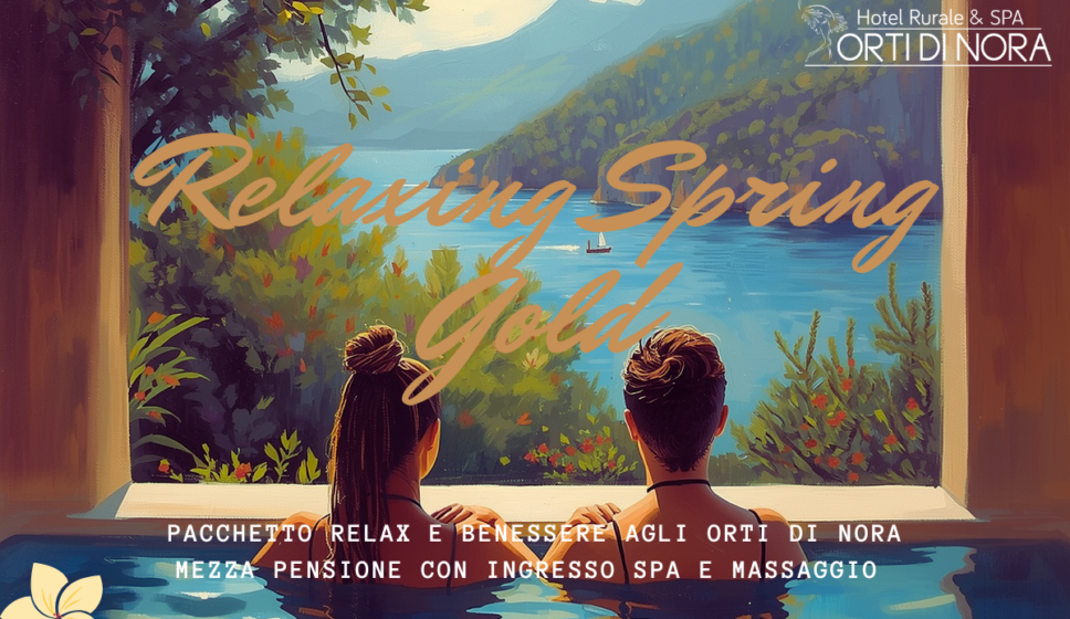 Relaxing Spring Gold pacchetto benessere con spa e massaggio a Pula Orti di Nora